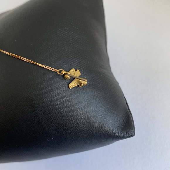 Vintage Men’s 1944 10k Gold Chain Tie Pin - Picture 5 of 5